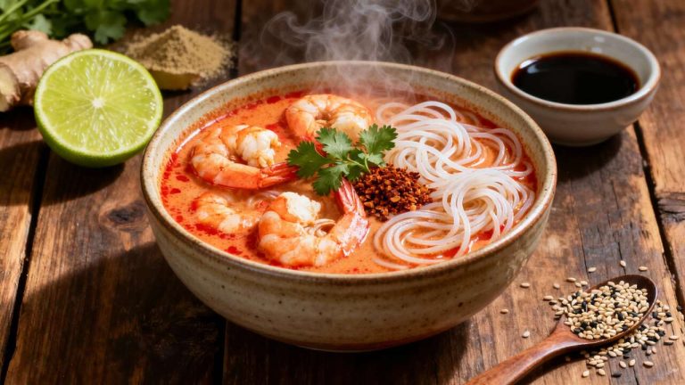 Recette de soupe aux crevettes savoureuse et facile