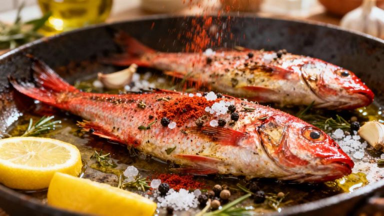 Rougets grillés au four : recette simple et savoureuse
