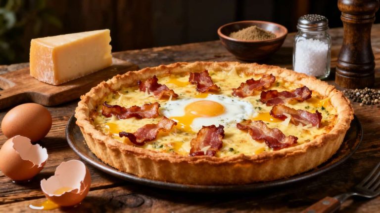 Recette de quiche aux lardons et gruyère : un classique savoureux