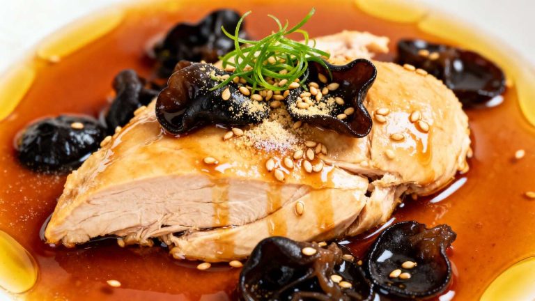 Recette de poulet aux champignons noirs