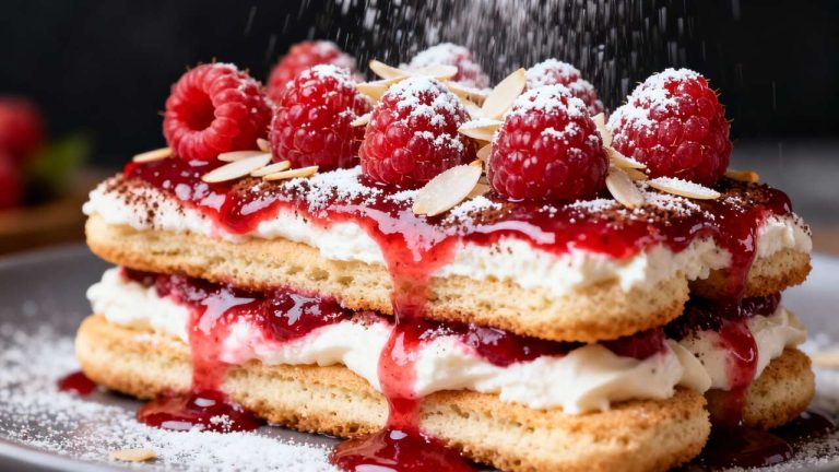 Tiramisu crémeux à la framboise : recette gourmande