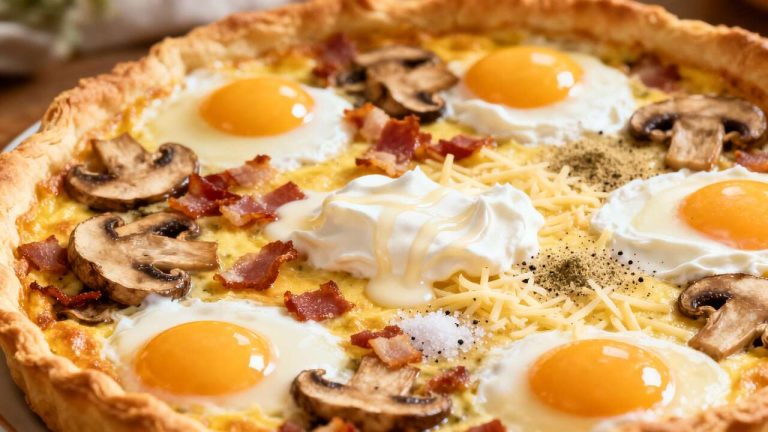 Quiche aux Lardons et Champignons : recette Savoureuse et Facile