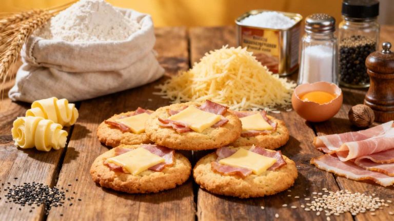 Cookies salés jambon emmental : recette gourmande et facile