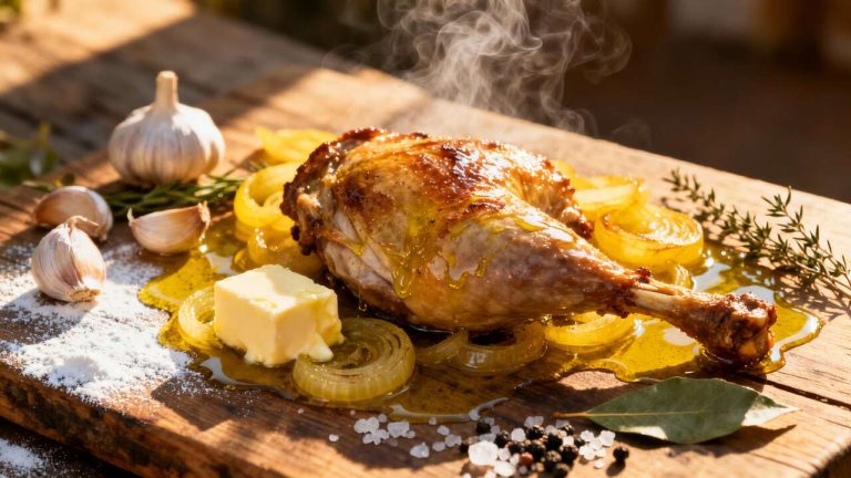 Cuisse de pintade aux oignons : recette gourmande et facile
