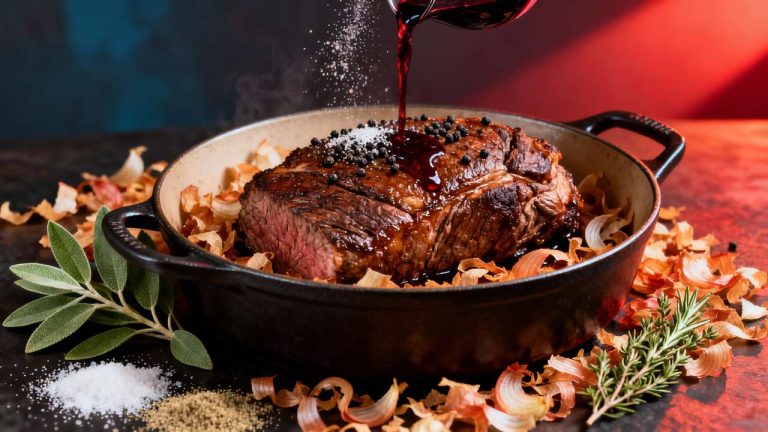 Rôti de bœuf en cocotte : la recette savoureuse