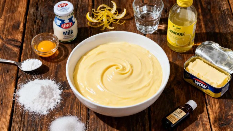 Crème pâtissière au citron : recette facile et délicieuse