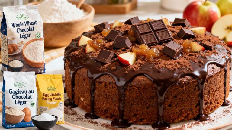 Gâteau au Chocolat Léger : recette à la Compote sans Beurre