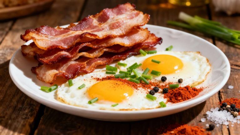 Œufs sur le plat au bacon : recette gourmande et facile