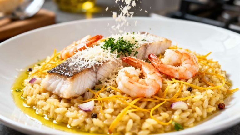 Risotto au poisson : recette facile et savoureuse
