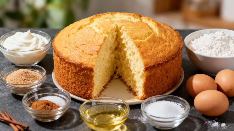 Gâteau au yaourt sans beurre : recette facile et légère