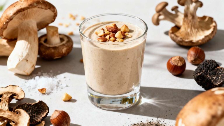 Verrine de crème de champignons : recette gourmande