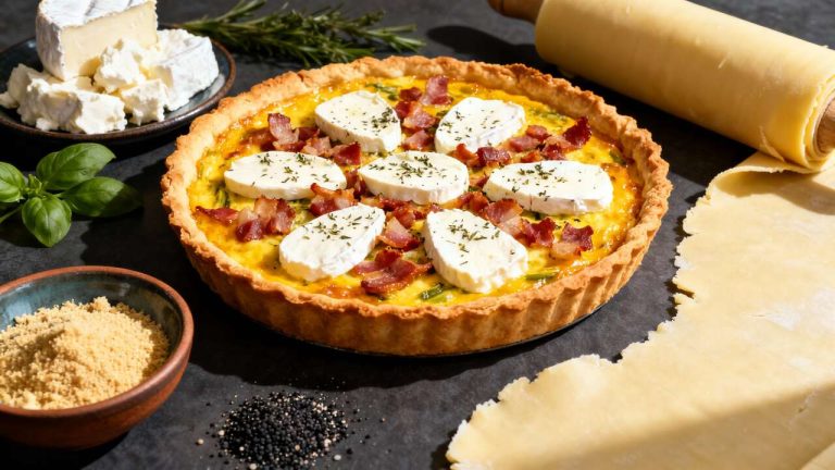 Quiche au chèvre : recette facile et rapide