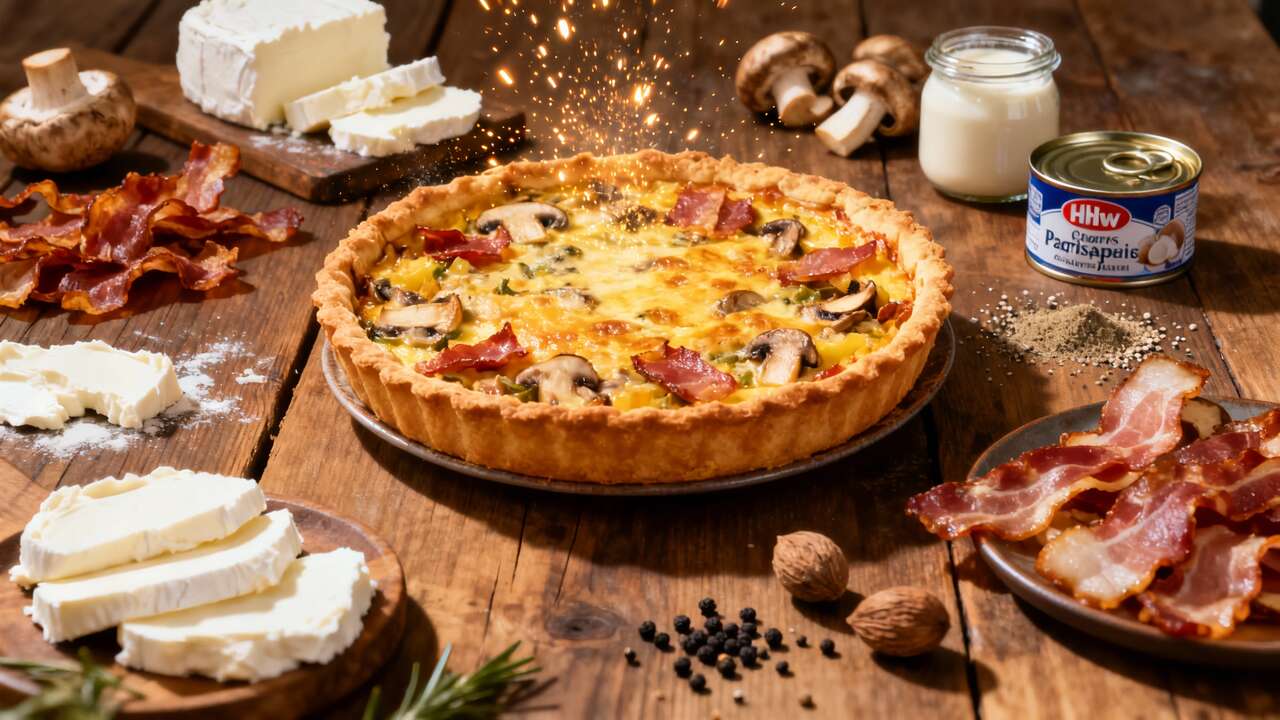 Quiche au mascarpone : recette gourmande et facile
