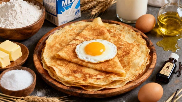 Crêpes avec un œuf : recette simple et rapide