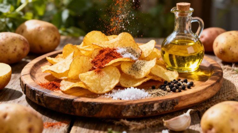 Chips maison au four : la recette facile