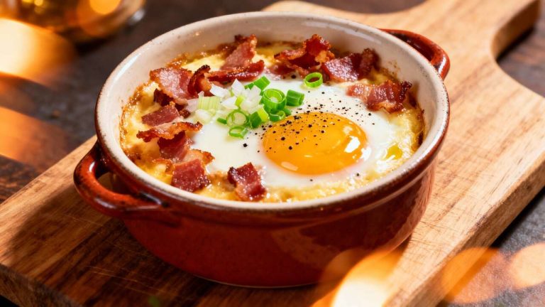 Oeufs cocotte aux lardons : recette facile et savoureuse