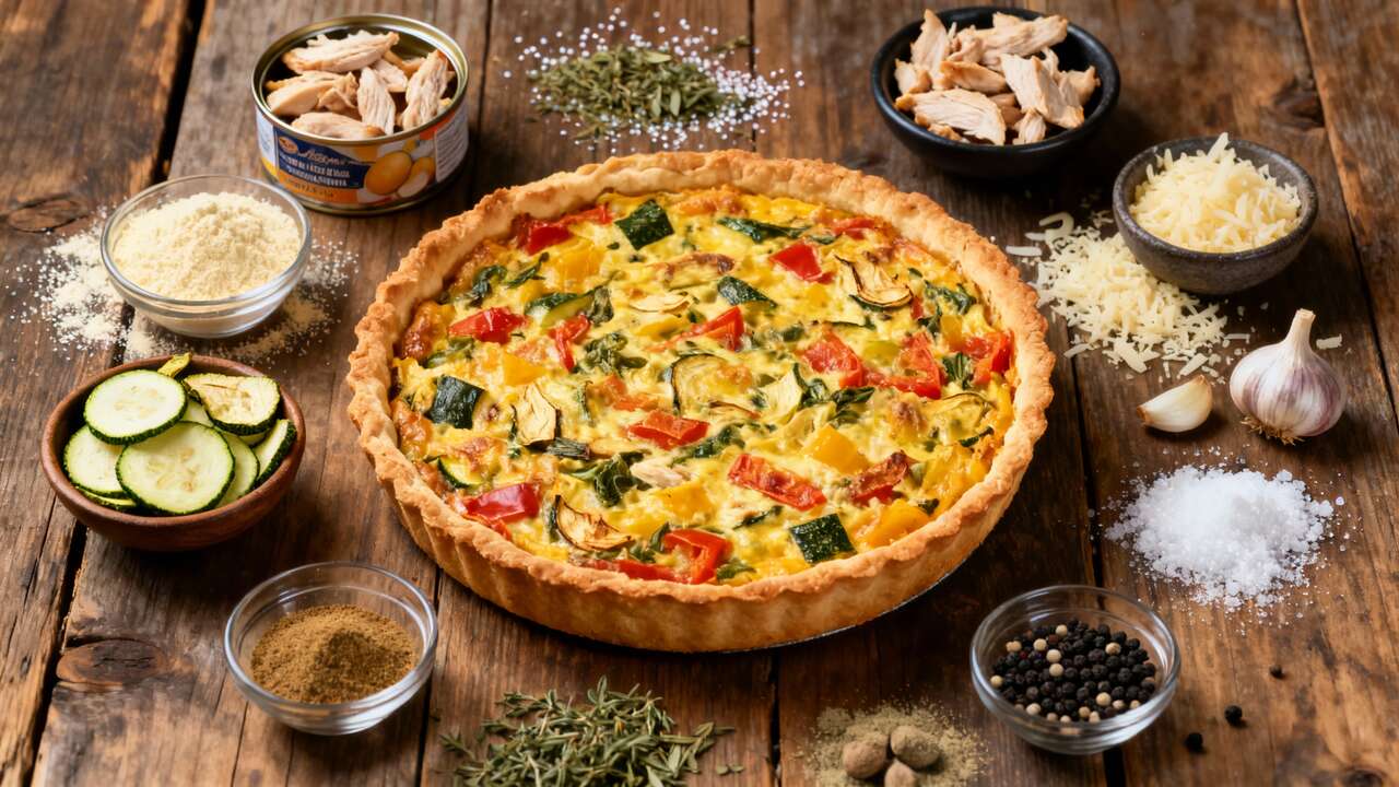 Quiche Courgette Poulet : la Recette Savoureuse