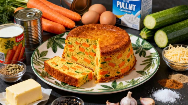 Recette de flan de carottes et courgettes