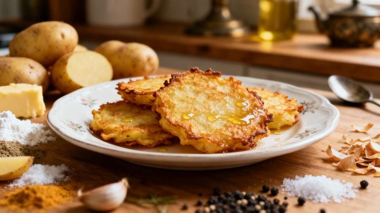 Recette paillassons de pommes de terre croustillants