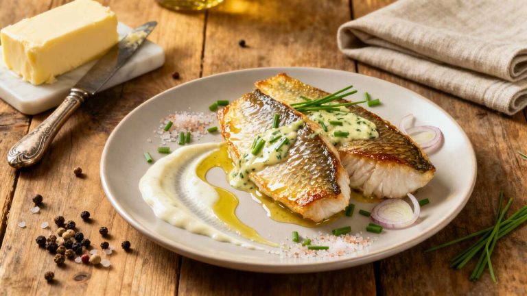 Lieu jaune au beurre de ciboulette : recette savoureuse