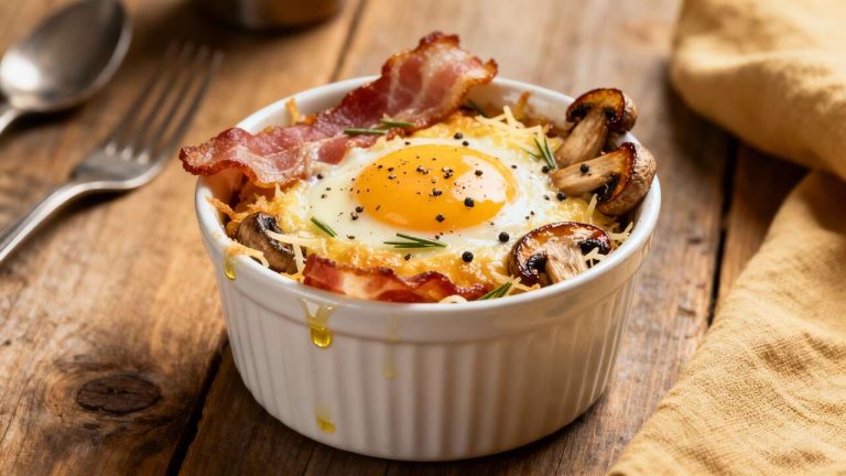 Œuf cocotte au micro-ondes : recette facile et rapide