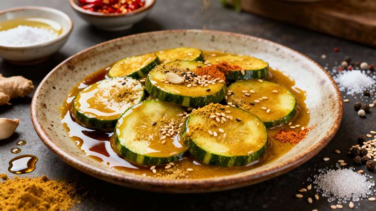 Recette courgettes : aigre-douce au curry facile