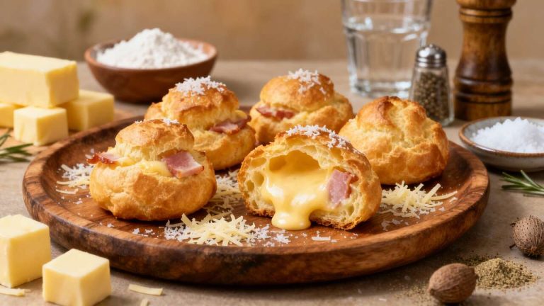 Petites Gougères Jambon-Fromage : recette Facile et Savoureuse