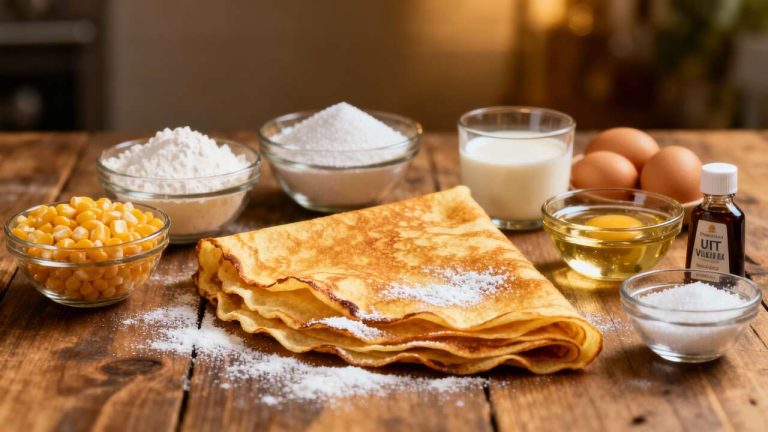 Crêpes à la Maïzena : recette sans Farine