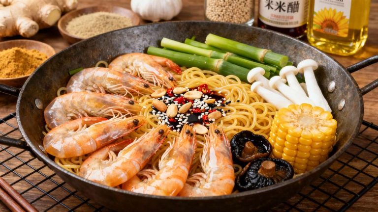 Wok de crevettes aux légumes : recette facile et savoureuse