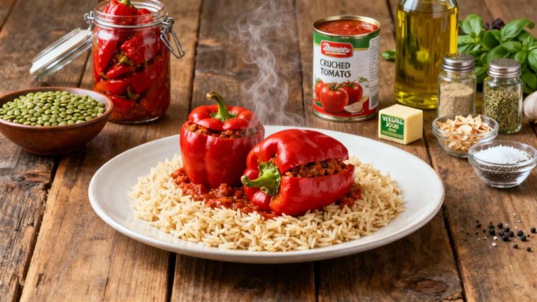 Recette de Poivrons Farcis au Riz