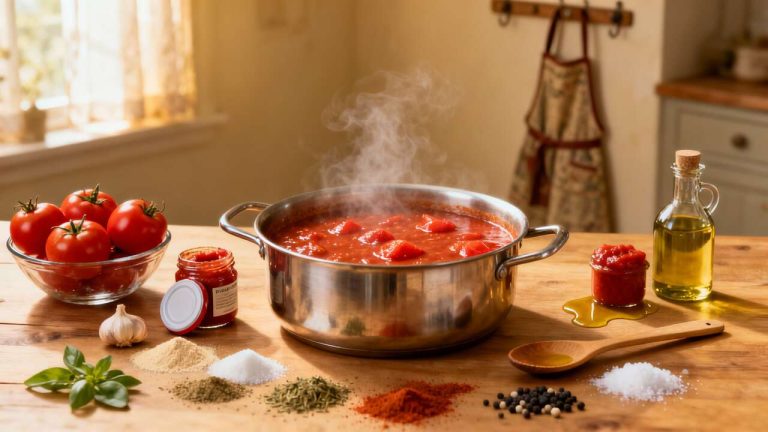 Recette de sauce tomate maison pour les pâtes