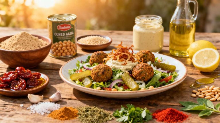 Salade libanaise aux falafels : recette savoureuse et saine