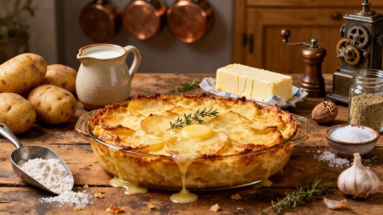 Gratin dauphinois à la béchamel : recette gourmande