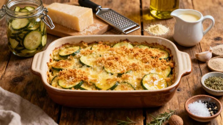 Gratin de courgettes au parmesan : recette gourmande et facile