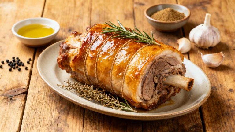 Recette d'épaule d'agneau roulée au romarin