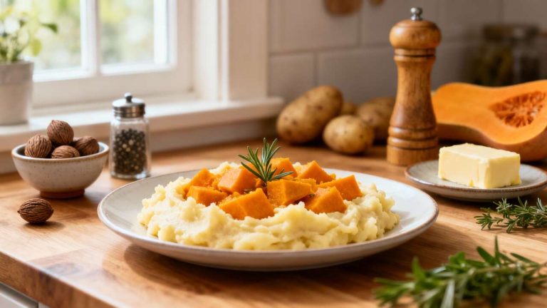Purée de pommes de terre et butternut : recette facile et savoureuse