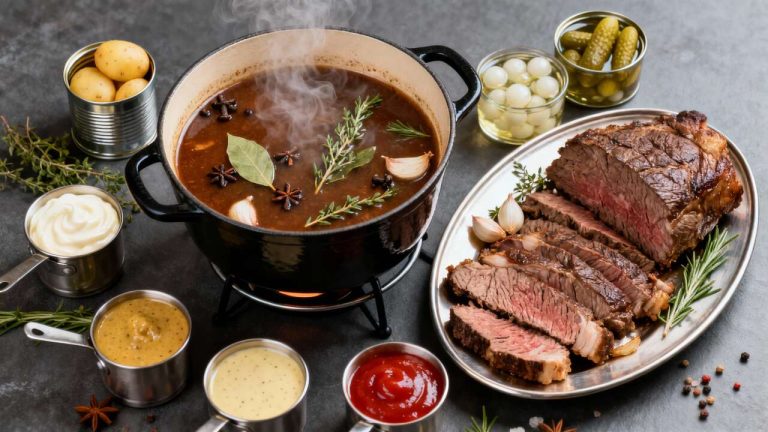 Fondue bourguignonne au bouillon : recette savoureuse et facile
