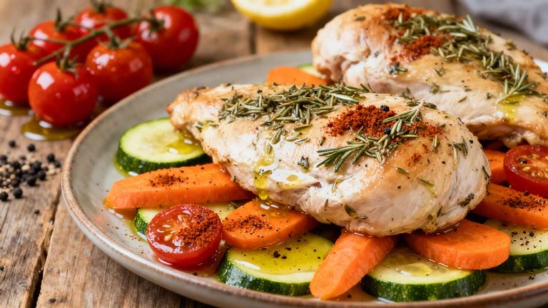 Blanc de poulet en papillote : une recette légère et savoureuse