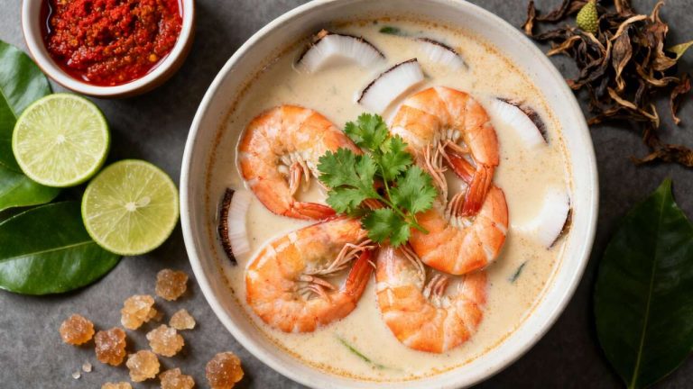 Recette de soupe thaï aux crevettes savoureuse
