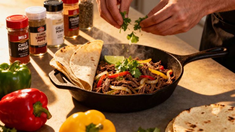 Recette facile de fajitas de boeuf épicées