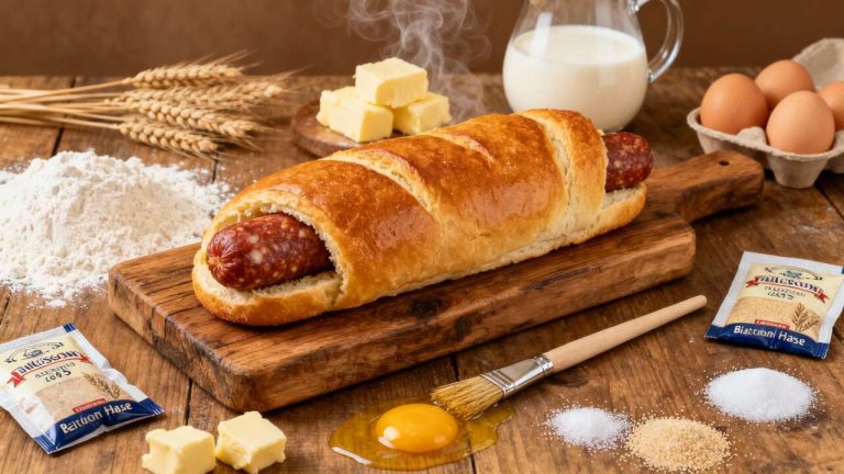Recette traditionnelle : saucisson brioché maison