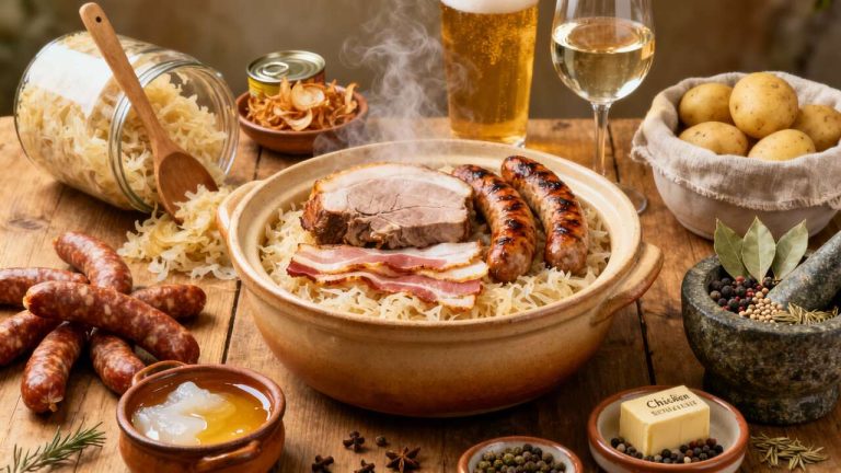 Choucroute à la bière : recette alsacienne savoureuse