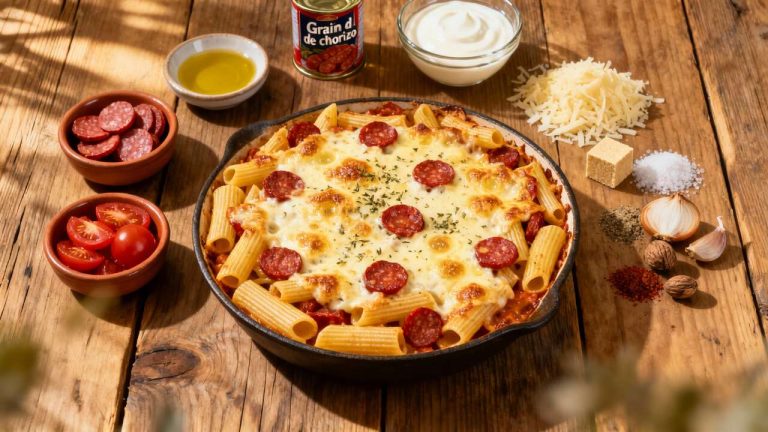 Gratin de chorizo facile et savoureux