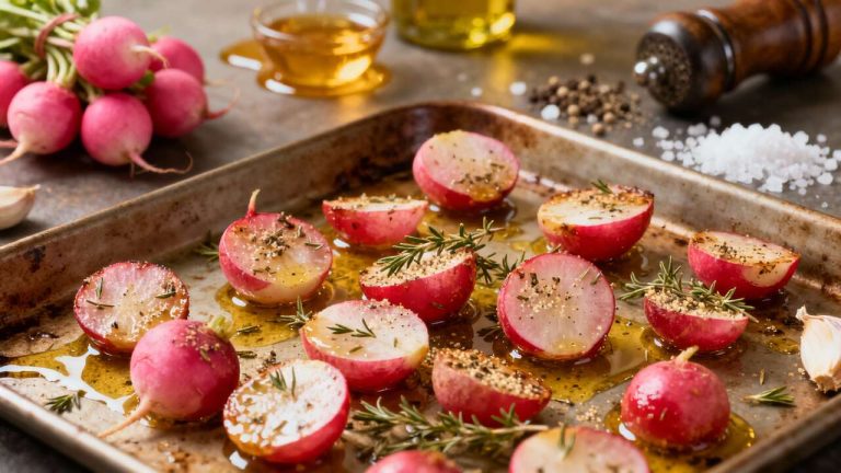Radis rôtis au thym : une recette savoureuse et facile