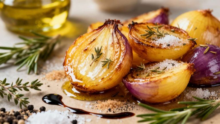 Oignons rôtis au four : recette savoureuse et facile