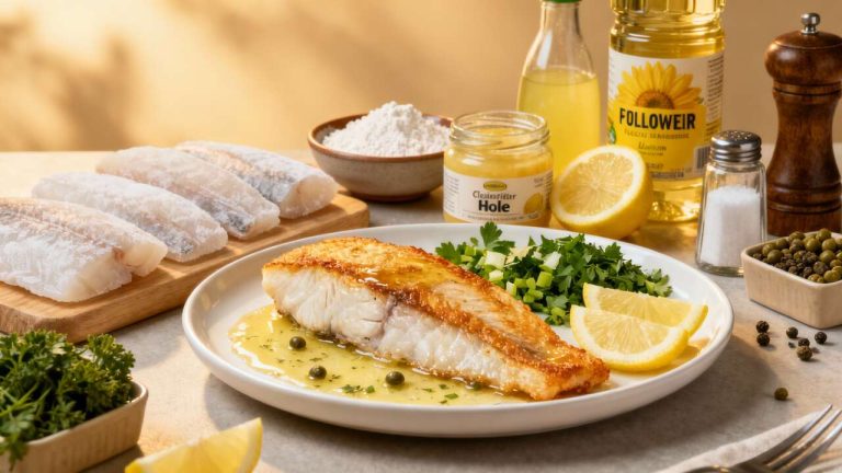 Filet de merlu blanc façon meunière : recette savoureuse