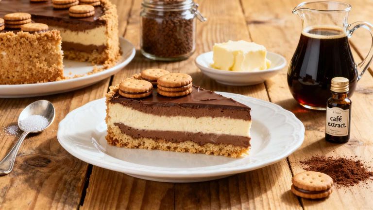 Gâteau Petits Beurres Café Sans Cuisson : recette Facile de Mamie