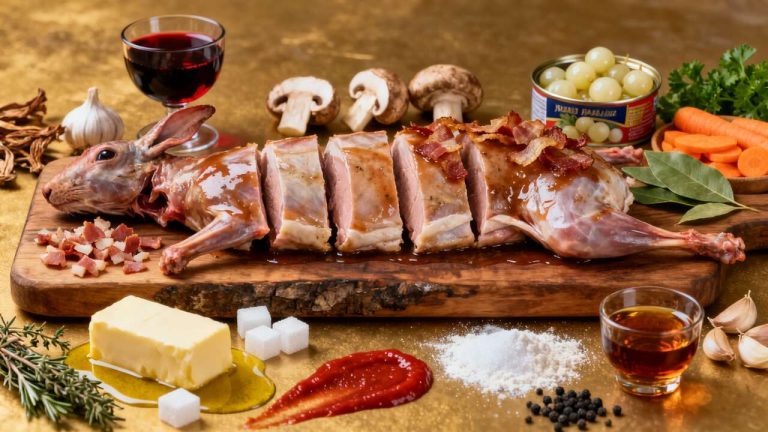 Lapin au vin rouge : recette savoureuse et facile à réaliser