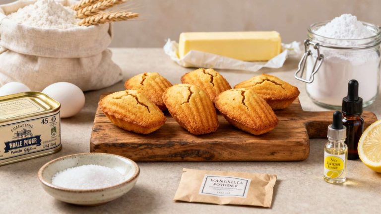 Madeleines moelleuses au beurre : recette incontournable