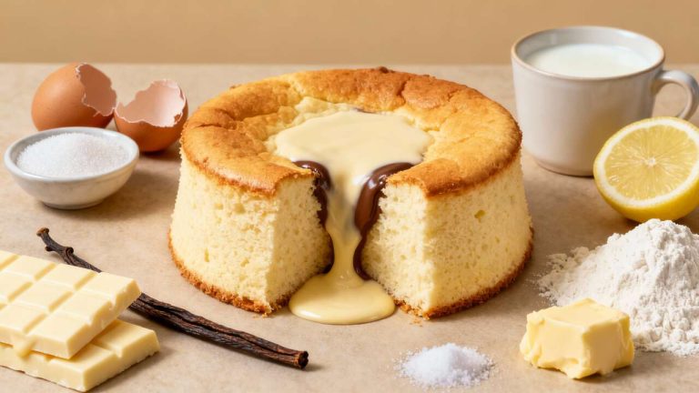 Gâteau Magique au Chocolat Blanc : recette Facile et Délicieuse